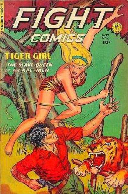 Fight Comics 77 - Amazon - Warrior - Beast - Dangerous Curves