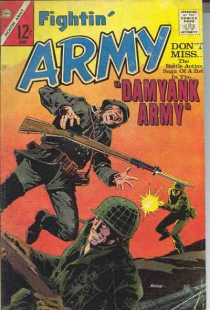 Fightin' Army 74 - Gun - Shoot - Man - War - Fight