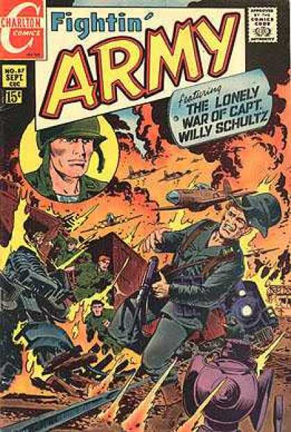 Fightin' Army 87 - Charlton Comics - The Lonely War Of Capt Willy Schultz - Willy Schultz - War Comic - Soldiers