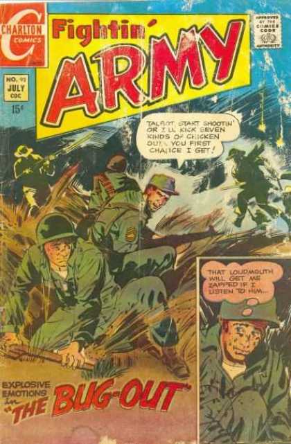 Fightin' Army 92 - Comics Code Authority - Charlton Comics - Speech Bubble - Military - 15 Cents