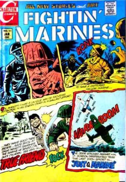 Fightin' Marines 101 - All New Stories - Soldiers - Guns - War - Airplane