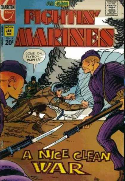 Fightin' Marines 108 - Charlton - Parachute - January - 20 Cents - Military