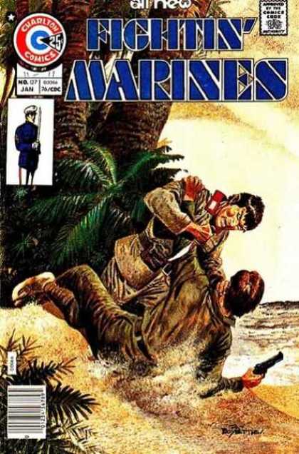 Fightin' Marines 127 - Fight - Beach - Tropical - Knife - Pistol