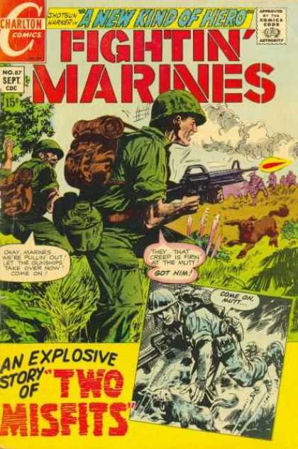 Fightin' Marines 87 - A New Kind Of Hero - Dog - Guns - Two Misfits - Marines