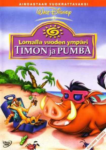 Finnish DVDs - On Holiday With Timon And Pumbaa