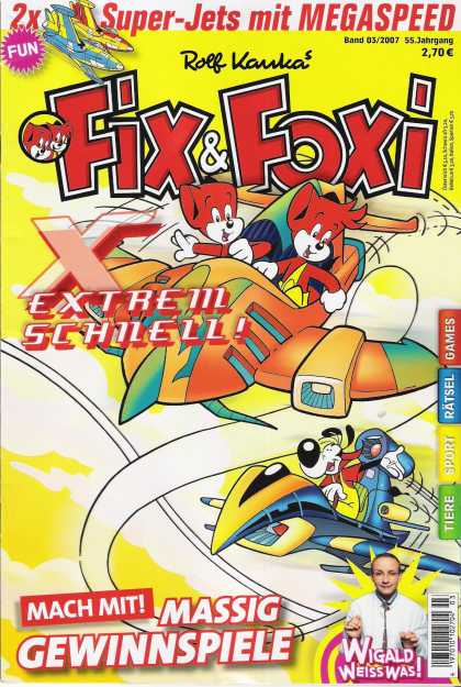 Fix & Foxi (2005) 16 - Space Ships - Dog - Boy And Girl - Orange - Blue