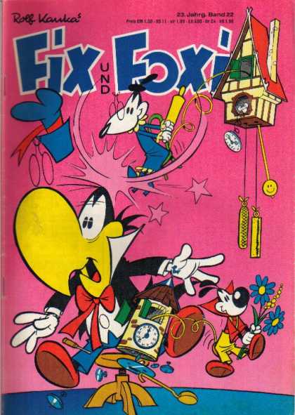 Fix und Foxi 1013 - Rolf Kauka - Clock - Rope - Home - Flower