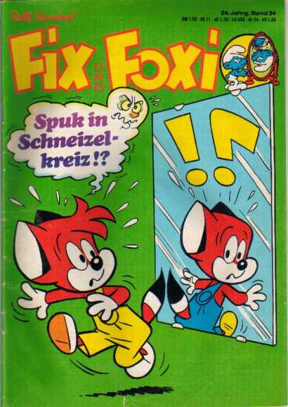 Fix und Foxi 1077 - Fix Und Foxi - Spuk In Scneizelkreiz - Fox - Mirror - Reflection