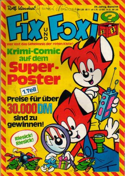 Fix und Foxi 1087 - Rolf Kauka - Animals - Krimi-comic - Super-poster - Smurf