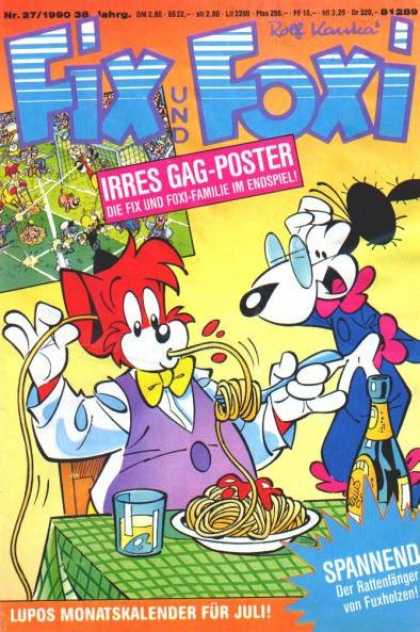 Fix und Foxi 1238 - Rolf Kauka - Animals - Spaghetti - Spectacles - Bow Tie