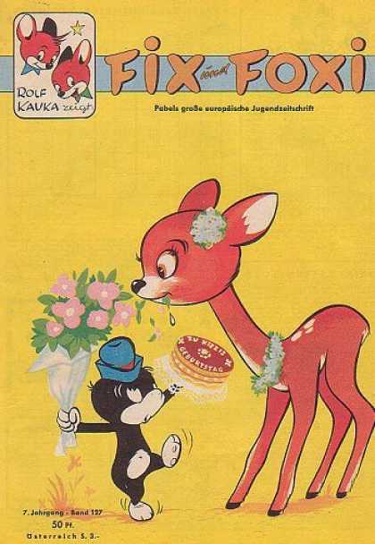 Fix und Foxi 127 - Cake - Bambi - Flowers - Hat - Birthday