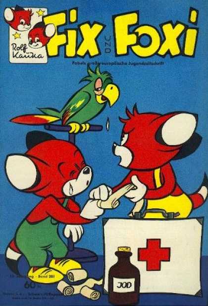 Fix und Foxi 281 - Fox - Parrot - First Aid - Bandages - Tears
