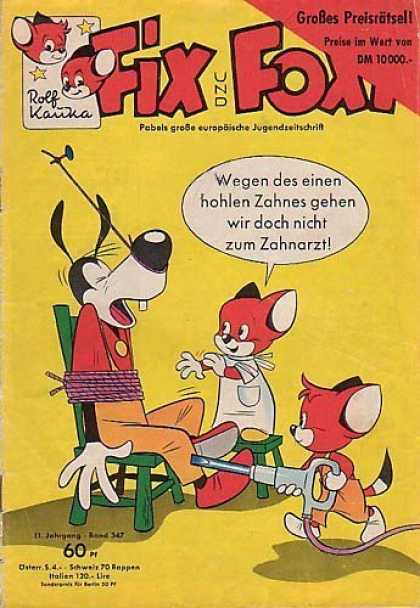 Fix und Foxi 347 - German Language - Tied Up - Yellow - Foxes - Torture