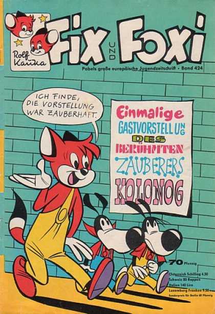 Fix und Foxi 424 - Rolf Kauka - Foxes - Dogs - Walls - Dialog