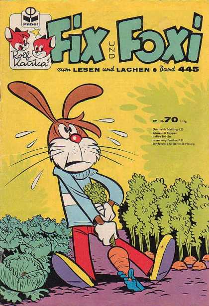 Fix und Foxi 445 - Rabbit - Carrot - Garden - Cabbages - Struggling