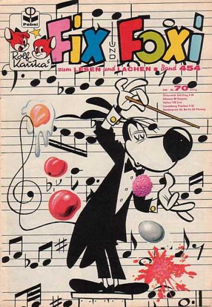 Fix und Foxi 454 - Music - Music Noted - Conductor - Pink Flower - Tuxedo