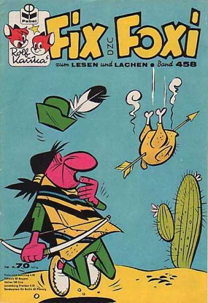 Fix und Foxi 458 - Cactus - Turkey - Bow And Arrow - Indian - Feather Hat