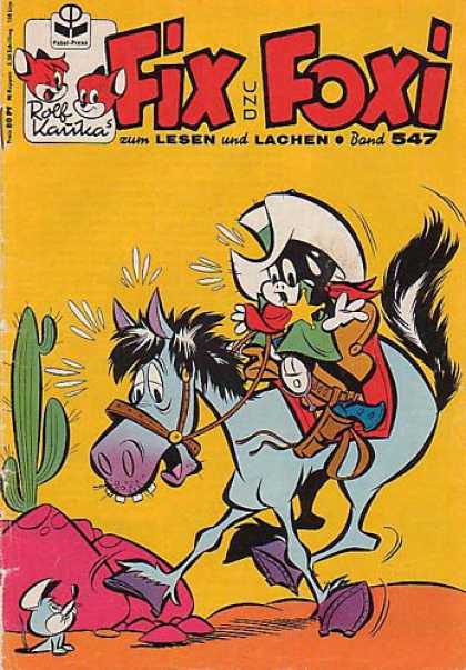 Fix und Foxi 547 - Cowboy - Horse - Scared - Mouse - Anthropomorphic