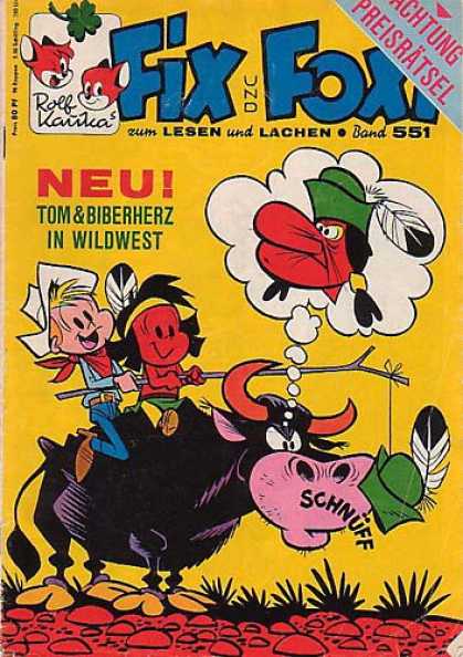 Fix und Foxi 551 - Rolf Kauka - Tom U0026 Biberherz - In Wildwest - Cowboy - Indian