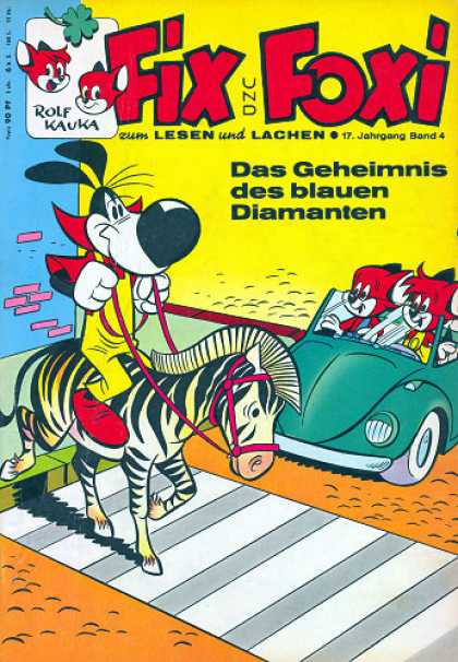 Fix und Foxi 683 - Rolf Kauka - German - Fox - Zebra - Car