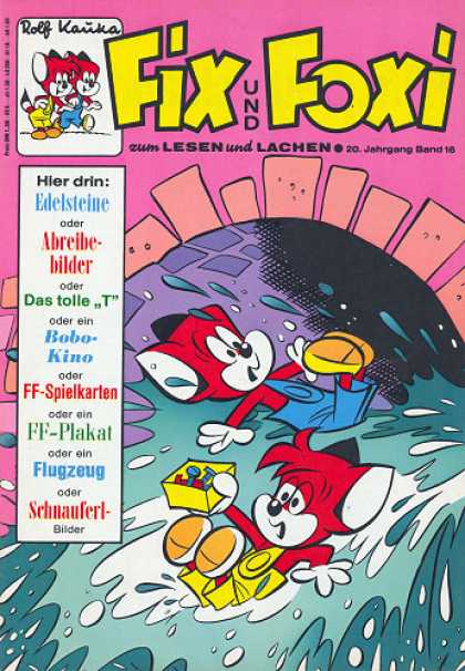 Fix und Foxi 852 - Water - Tunnel - Rolf Kauka - Lesen Und Lachen - Animals