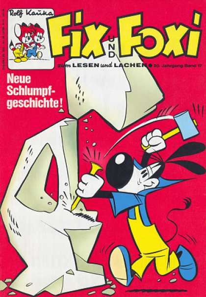 Fix und Foxi 853 - Rolf Kauka - Lesen And Lachen - Neue Schlumpf-geschichte - Hammer - Band 17
