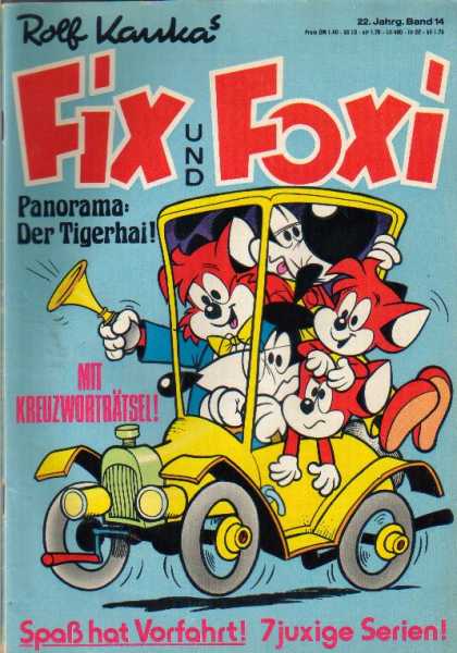 Fix und Foxi 953 - Crammed Car - Horn - Rolf Kauka - Yellow Bowtie - Foxes