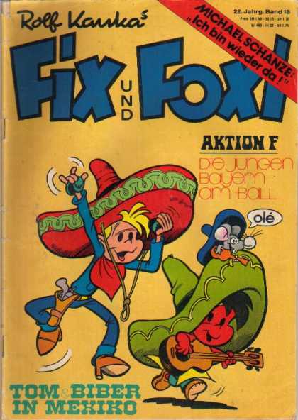 Fix und Foxi 957 - Tiny Mouse - Guitars - Large Hats - Red Little Boy - Gun And Holster