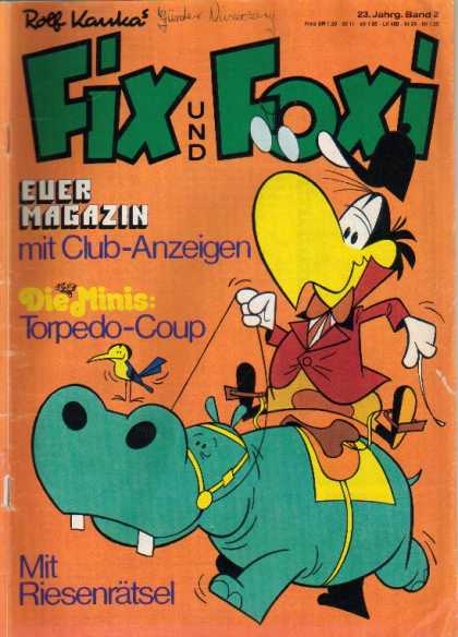 Fix und Foxi 993 - Euer Magazin - Crow - Hippo - Rolf Vauka - Mit Riesenratsel