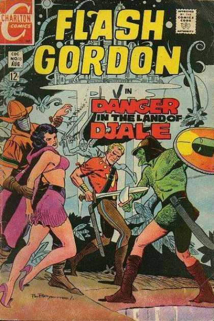 Flash Gordon 15 - Red - Yellow - Charlton Comics - Danger - Djale