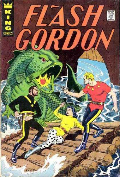 Flash Gordon 6 - King Comics - Fish - Monster - Shoot - Ocean - Alex Raymond, Dan Jurgens
