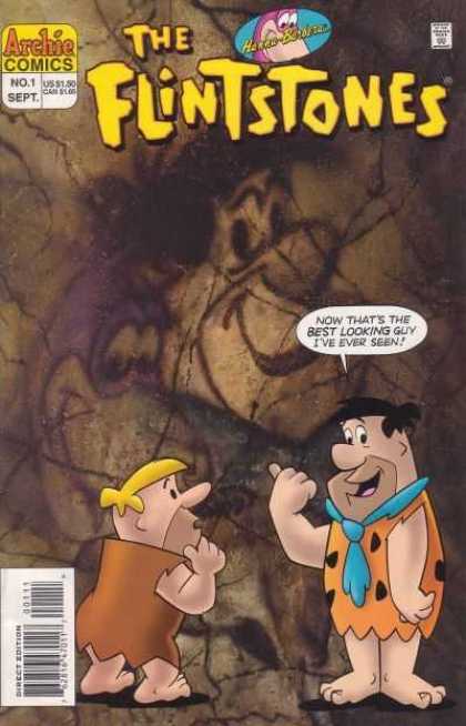 Flintstones 1 - Cave - Painting - Barney - Fred - Best Looking Guy