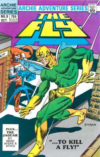 Fly 9 - The Jaguar - Roof - Archie Adventure Series - Ward Ayers - Ditko - Dick Ayers
