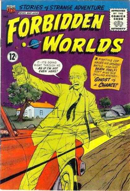 Forbidden Worlds 103 - Car - Ghost Of A Chance - Road - Headlights - House