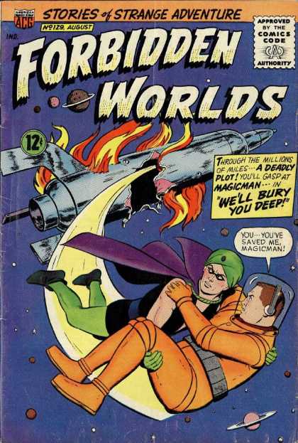 Forbidden Worlds 129 - No 129 - August - Magicman - Spaceship - Turban