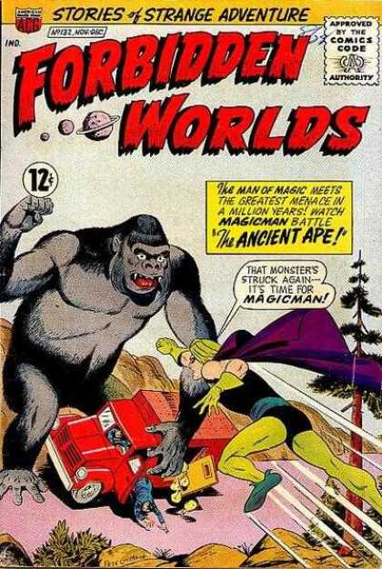 Forbidden Worlds 132 - Stories Of Strange Adventures - The Ancient Ape - Magic Man - Attacked - Galaxies