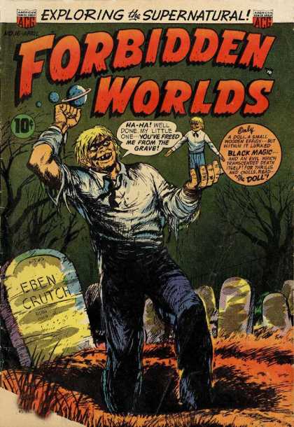 Forbidden Worlds 16 - Grave - Exploring The Supernatural - Eben Crutch - Monster - Black Magic