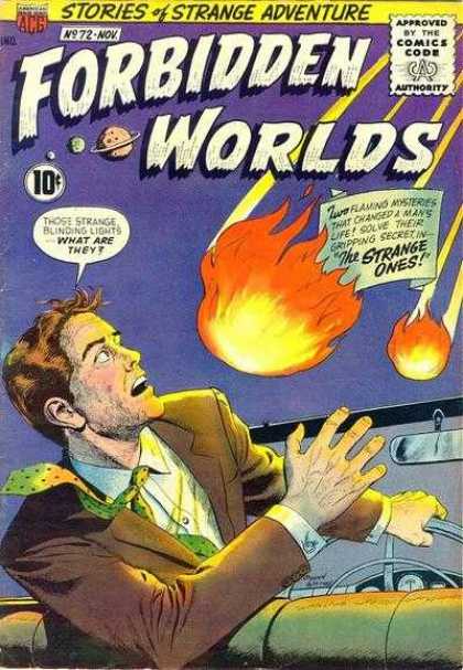 Forbidden Worlds 72 - Stories Of Strange Adventure - The Strange Ones - Fireballs - Blinding Lights - Convertible
