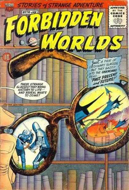 Forbidden Worlds 74 - Glasses - Past Present And Future - Books - Library - Gazing