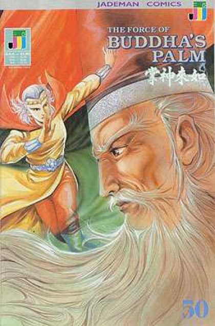 Force of Buddha's Palm 50 - Jademan Comics - Old Man - Old Woman In Cape - Long White Beard - Armlets