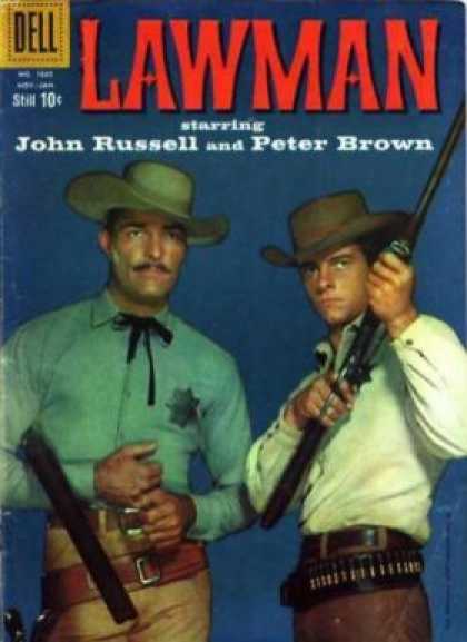 Four Color 1035 - Lawman - John Russell - Peter Brown - Starring - Gun