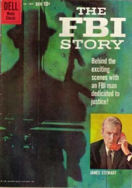 Four Color 1069 - The Fbi Story - James Stewart - Dell - Shadow - Movie Classic