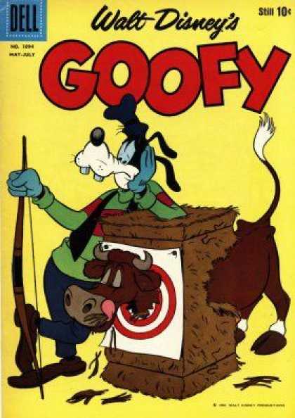 Four Color 1094 - Goofy - Walt Disney - Bulleye - Bow - Tongue