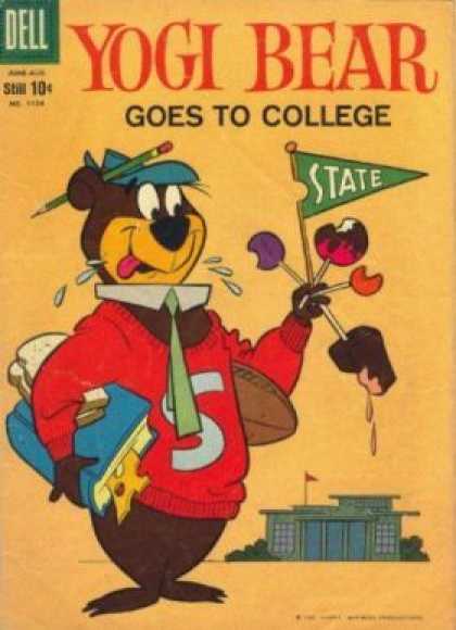 Four Color 1104 - Dell - Yoga Bear - Goes To College - Pencil - State
