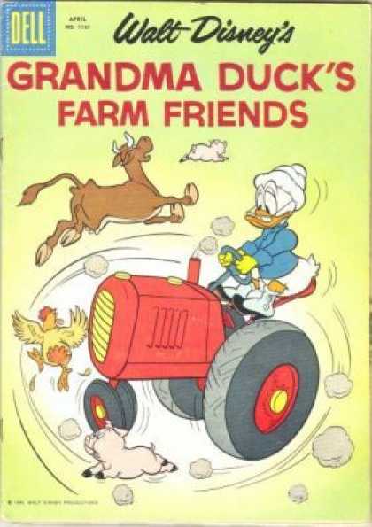 Four Color 1161 - Grandma Ducks Farm Friends - Cow - Walt Disney - Hen - Pig