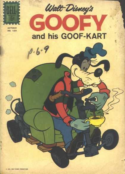 Four Color 1201 - Goofy And His Goof-kart - Disney - Armchair - Motor - Coffee