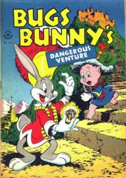 Four Color 123 - Adventures Of Bugs Bunny And The Pig - The Ravaged Diamond - The Haunted Castle - Mystery Adventures - The Mystral Bunny
