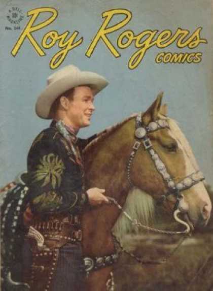 Four Color 144 - Roy Rogers - Comic - Cowboy - Horse - Revolver