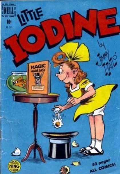 Four Color 257 - Little Iodine - Goldfish - Eggshells - Top Hat - Magic Made Easy