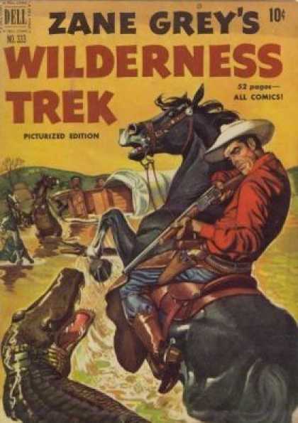 Four Color 333 - Dell - Zane Grey - Wilderness Trek - Horse - Cowboy